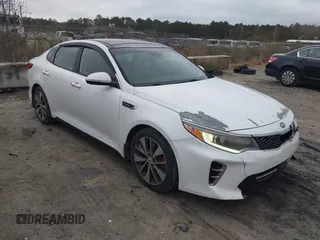 2016 Kia Optima SX Turbo with VIN 5XXGW4L26GG021476, listed as a IAAI auction lot 41737714 with 244,739 mi miles and . Bid and sale history available at carsss.com. Image 1.