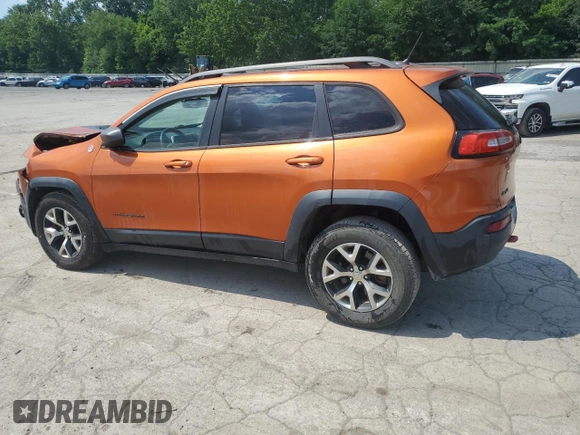 2014 Jeep Cherokee Trailhawk z VIN 1C4PJMBS4EW236608, wystawiony jako Copart lot #63672685 z przebiegiem 132 341 mil mil oraz Szkoda całkowita • Salvage title. Historia ofert i sprzedaży dostępna na DreamBid. Obrazek 2.