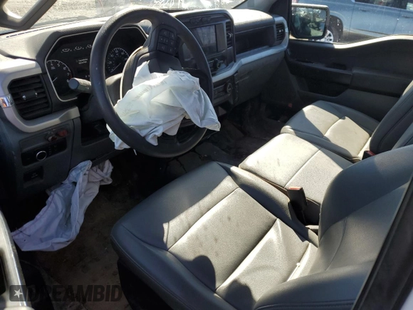 2022 Ford F-150 XL with VIN 1FTMF1CB7NKD81697, listed as a Copart auction lot 46955925 with 77,635 mi miles and Salvage Title. Bid and sale history available at carsss.com. Image 8.