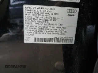 2009 Audi Q7 z VIN WA1AY74L29D016968, wystawiony jako Copart lot #48073975 z przebiegiem 191 194 mil mil oraz Szkoda całkowita • Salvage title. Historia ofert i sprzedaży dostępna na DreamBid. Obrazek 13.
