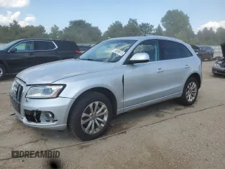 2013 Audi Q5 Premium Plus with VIN WA1LFAFP5DA042177, listed as a Copart auction lot 59809615 with 103,071 mi miles and Salvage title. Bid and sale history available at DreamBid. Image 1.