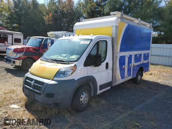2014 Ram ProMaster z VIN 3C7WRVFG5EE115728, wystawiony jako Copart lot #72538714 z przebiegiem Nie podano mil oraz Szkoda całkowita • Salvage title. Historia ofert i sprzedaży dostępna na DreamBid. Obrazek 10.