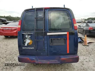 2003 GMC Savana Cargo Van with VIN 1GTHG35U831180029, listed as a Copart auction lot 64697054 with 0 mi miles and Non Repairable. Bid and sale history available at carsss.com. Image 6.