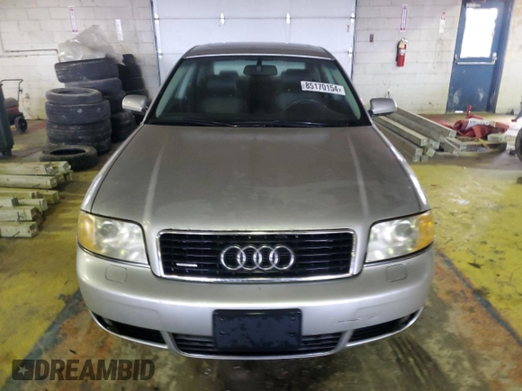 2003 Audi A6 3.0L with VIN WAULT64B33N047496, listed as a Copart auction lot 85170154 with 120,705 mi miles and Clean Title. Bid and sale history available at carsss.com. Image 5.