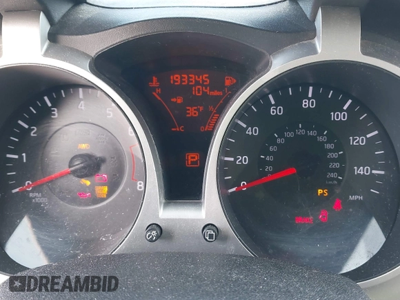 2012 Nissan Juke SL with VIN JN8AF5MV9CT124006, listed as a IAAI auction lot 41524056 with 193,345 mi miles. Bid and sale history available at carsss.com. Image 7.