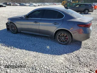 2018 Alfa Romeo Giulia with VIN ZARFAEDN4J7572553, listed as a Copart auction lot 46998825 with 111,778 mi miles and Salvage title. Bid and sale history available at DreamBid. Image 2.