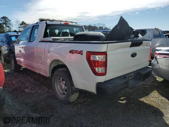 2022 Ford F-150 XL with VIN 1FTEX1EB4NKE56418, listed as a Copart auction lot 46791285 with 36,764 mi miles and Salvage title. Bid and sale history available at DreamBid. Image 2.