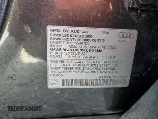 2018 Audi SQ5 Prestige with VIN WA1C4AFY2J2212239, listed as a Copart auction lot 81710434 with 94,135 mi miles and Salvage Title. Bid and sale history available at DreamBid. Image 15.