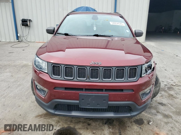 2021 Jeep Compass 80th Anniversary with VIN 3C4NJDEBXMT546477, listed as a Copart auction lot 58854585 with 57,376 mi miles and Non repairable. Bid and sale history available at DreamBid. Image 5.