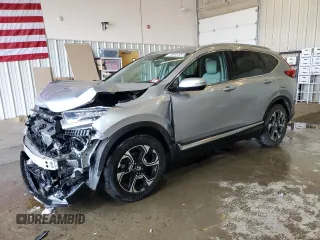 2019 Honda CR-V Touring with VIN 2HKRW2H90KH607364, listed as a Copart auction lot 45844495 with 17,260 mi miles and Salvage Title. Bid and sale history available at carsss.com. Image 1.