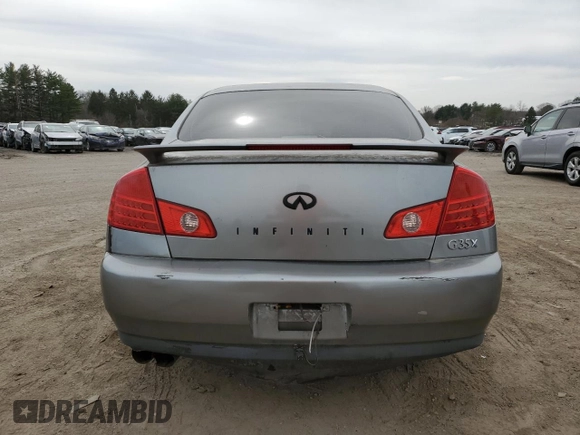 2004 Infiniti G35 w/Leather with VIN JNKCV51F04M708177, listed as a Copart auction lot 53630535 with 148,682 mi miles and Clean Title. Bid and sale history available at DreamBid. Image 6.
