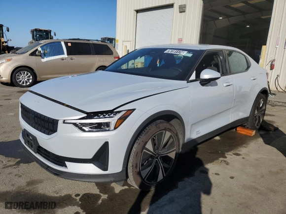 2023 Polestar 2 with VIN YSMEG3KA4PL137402, listed as a Copart auction lot 76191174 with 82,328 mi miles and Clean Title. Bid and sale history available at carsss.com. Image 1.