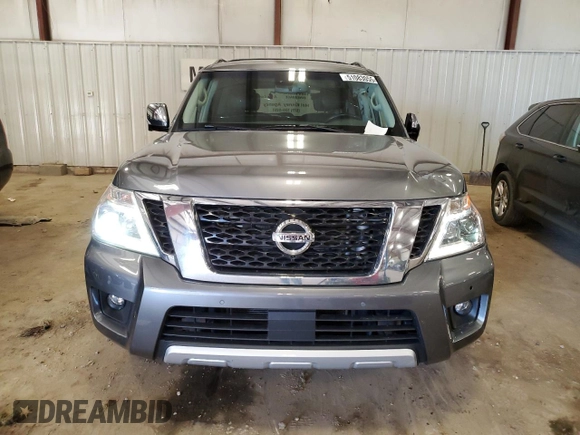 2017 Nissan Armada Platinum with VIN JN8AY2NE9H9707669, listed as a Copart auction lot 51083055 with 158,098 mi miles and Clean Title. Bid and sale history available at carsss.com. Image 5.