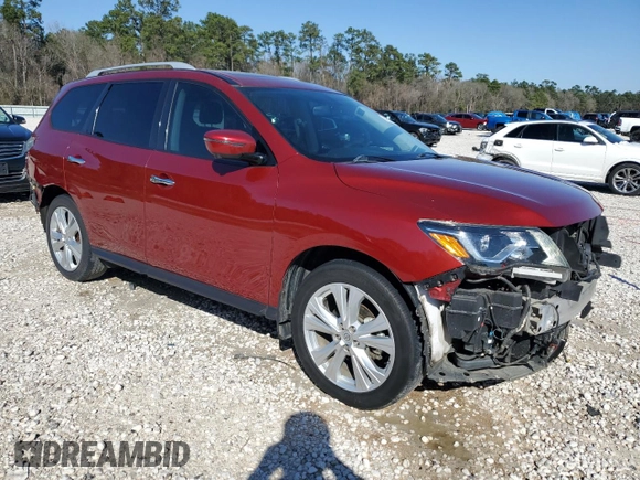 2019 Nissan Pathfinder S with VIN 5N1DR2MNXKC591847, listed as a Copart auction lot 45509835 with 94,109 mi miles and Salvage title. Bid and sale history available at DreamBid. Image 4.