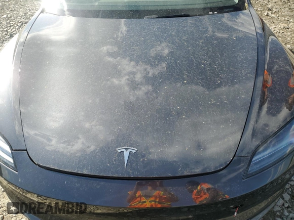 2025 Tesla Model 3 Long Range with VIN 5YJ3E1EA1SF904045, listed as a Copart auction lot 55382675 with 6,270 mi miles and Salvage title. Bid and sale history available at DreamBid. Image 11.