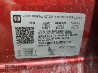2021 Chevrolet Blazer RS z VIN 3GNKBKRS5MS581391, wystawiony jako Copart lot #58306845 z przebiegiem 29 756 mil mil oraz Szkoda całkowita • Salvage title. Historia ofert i sprzedaży dostępna na DreamBid. Obrazek 13.