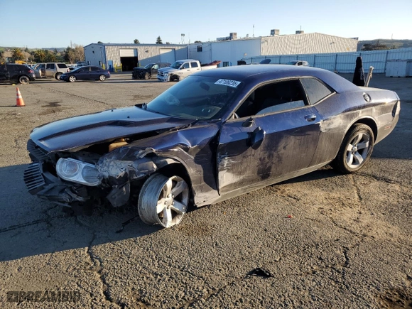2014 Dodge Challenger SXT with VIN 2C3CDYAG2EH195876, listed as a Copart auction lot 47106235 with 0 mi miles and Salvage Title. Bid and sale history available at carsss.com. Image 1.
