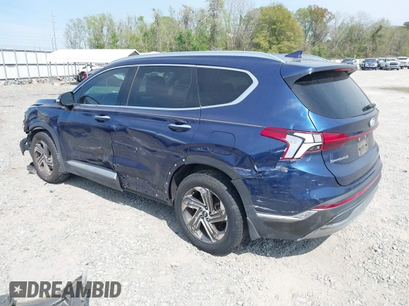 2021 Hyundai Santa Fe SEL with VIN 5NMS64AJ8MH342985, listed as a IAAI auction lot 41907716 with 101,472 mi miles. Bid and sale history available at carsss.com. Image 3.