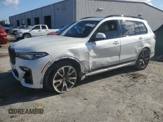 2020 BMW X7 M50i z VIN 5UXCX6C05LLE35950, wystawiony jako Copart lot #87071134 z przebiegiem 89 926 mil mil oraz Szkoda całkowita • Salvage title. Historia ofert i sprzedaży dostępna na DreamBid. Obrazek 1.