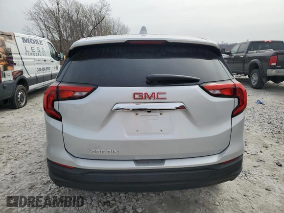 2020 GMC Terrain SLE with VIN 3GKALMEV2LL310119, listed as a Copart auction lot 49247265 with 77,114 mi miles and Salvage Title. Bid and sale history available at DreamBid. Image 6.