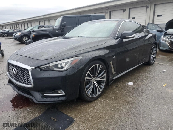 2017 Infiniti Q60 3.0t Premium with VIN JN1EV7EK9HM362541, listed as a Copart auction lot 43375065 with 142,072 mi miles and Salvage Title. Bid and sale history available at carsss.com. Image 1.