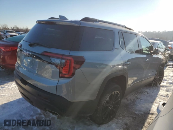 2023 GMC Acadia SLT with VIN 1GKKNMLSXPZ262018, listed as a Copart auction lot 41457865 with 20,694 mi miles and Salvage Title. Bid and sale history available at DreamBid. Image 3.