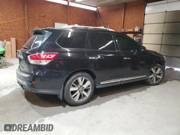2014 Nissan Pathfinder Platinum z VIN 5N1AR2MMXEC709734, wystawiony jako Copart lot #58341565 z przebiegiem 172 455 mil mil oraz Szkoda całkowita • Salvage title. Historia ofert i sprzedaży dostępna na DreamBid. Obrazek 3.