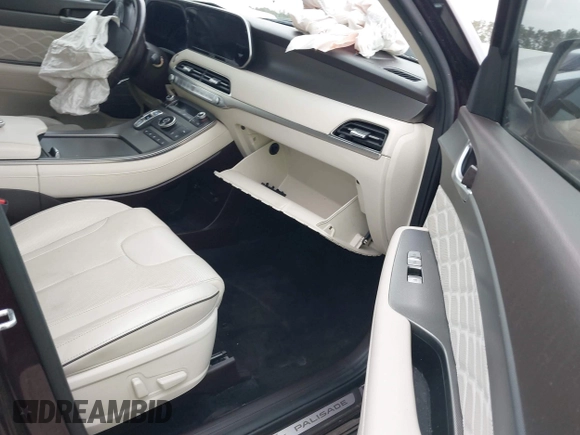 2020 Hyundai Palisade Limited z VIN KM8R54HE3LU117449, wystawiony jako IAAI lot #41954035 z przebiegiem 76 017 mil mil oraz . Historia ofert i sprzedaży dostępna na DreamBid. Obrazek 5.