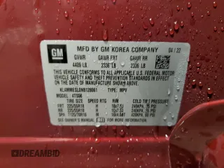 2022 Buick Encore GX Select with VIN KL4MMESL0NB128061, listed as a Copart auction lot 87652585 with 5,456 mi miles and Non repairable. Bid and sale history available at DreamBid. Image 13.