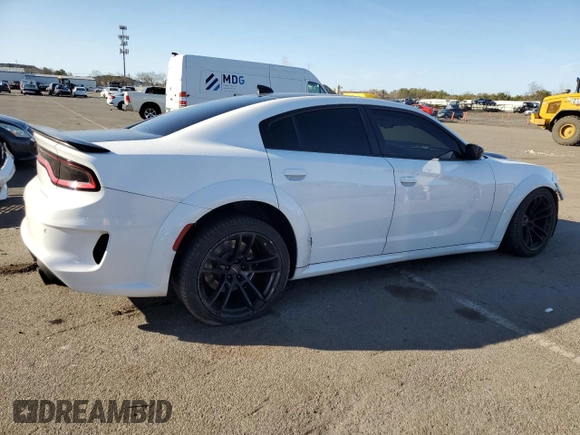 2023 Dodge Charger SRT Hellcat Widebody Jailbreak with VIN 2C3CDXL94PH503464, listed as a Copart auction lot 49607385 with 4,081 mi miles and Salvage Title. Bid and sale history available at carsss.com. Image 3.