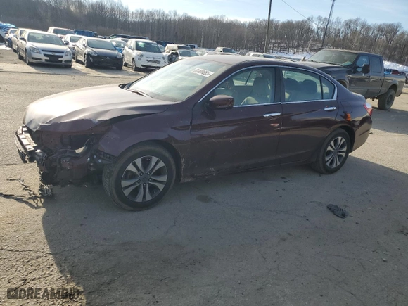 2014 Honda Accord Sedan LX with VIN 1HGCR2F33EA029351, listed as a Copart auction lot 88409655 with 107,782 mi miles and Salvage Title. Bid and sale history available at carsss.com. Image 1.