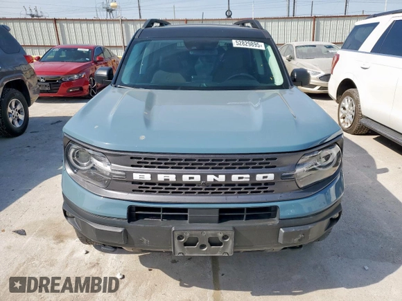 2022 Ford Bronco Sport Badlands z VIN 3FMCR9D9XNRD72951, wystawiony jako Copart lot #52829895 z przebiegiem 54 054 mil mil oraz Szkoda całkowita • Salvage title. Historia ofert i sprzedaży dostępna na DreamBid. Obrazek 5.