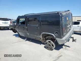 2005 Hummer H2 SUV with VIN 5GRGN23U95H101796, listed as a Copart auction lot 76991574 with 88,204 mi miles and Salvage Title. Bid and sale history available at carsss.com. Image 2.