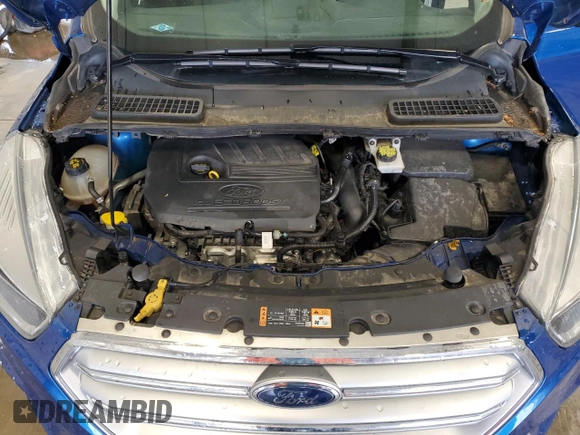 2017 Ford Escape SE with VIN 1FMCU0GD2HUD58873, listed as a Copart auction lot 55651915 with 210,168 mi miles and Clean Title. Bid and sale history available at carsss.com. Image 12.