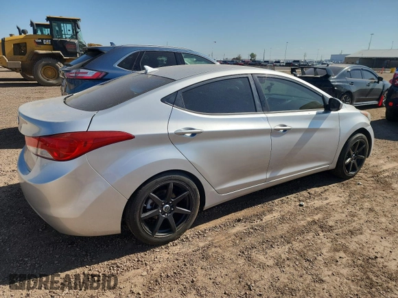 2012 Hyundai Elantra Limited with VIN KMHDH4AE7CU349600, listed as a Copart auction lot 57899385 with 146,076 mi miles and Salvage title. Bid and sale history available at DreamBid. Image 3.