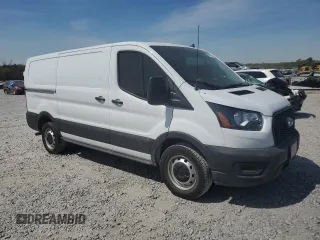 2024 Ford Transit Cargo with VIN 1FTYE1Y83RKA09653, listed as a Copart auction lot 50869985 with 5,549 mi miles and Salvage Title. Bid and sale history available at DreamBid. Image 4.