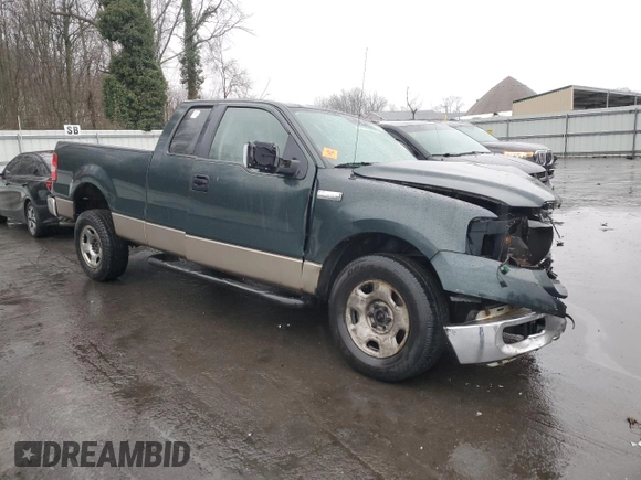 2005 Ford F-150 STX with VIN 1FTRX12W65NB59657, listed as a Copart auction lot 43325135 with 0 mi miles and Salvage Title. Bid and sale history available at carsss.com. Image 4.