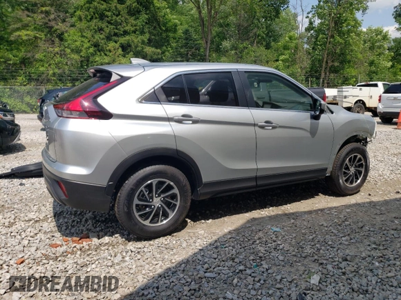 2025 Mitsubishi Eclipse Cross ES with VIN JA4ATUAA0SZ005444, listed as a Copart auction lot 59668715 with 321 mi miles and Salvage title. Bid and sale history available at DreamBid. Image 3.