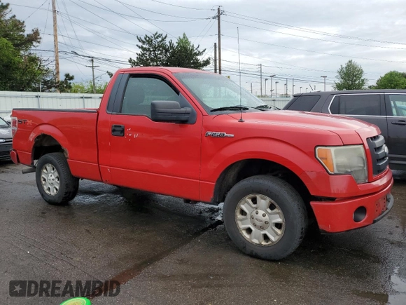 2009 Ford F-150 XL with VIN 1FTRF12W09KB82930, listed as a Copart auction lot 54966505 with 328,094 mi miles and Clean Title. Bid and sale history available at carsss.com. Image 4.