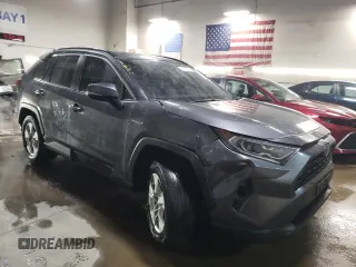 2019 Toyota RAV4 Hybrid XLE with VIN 2T3RWRFV6KW016540, listed as a Copart auction lot 45416235 with 87,713 mi miles and Salvage Title. Bid and sale history available at carsss.com. Image 4.
