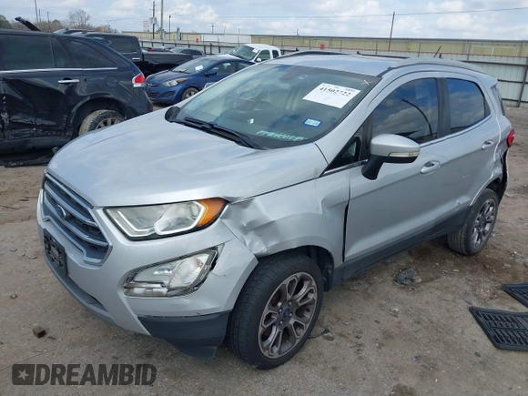 2019 Ford EcoSport Titanium with VIN MAJ6S3KL1KC267698, listed as a IAAI auction lot 41502722 with 83,673 mi miles and . Bid and sale history available at DreamBid. Image 17.