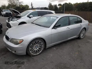 2007 BMW 7 Series 750Li with VIN WBAHN835X7DT70320, listed as a Copart auction lot 80697954 with 0 mi miles and Clean Title. Bid and sale history available at carsss.com. Image 1.