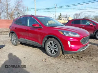 2021 Ford Escape SEL with VIN 1FMCU9H97MUA17834, listed as a IAAI auction lot 41754431 with 47,726 mi miles and . Bid and sale history available at DreamBid. Image 1.