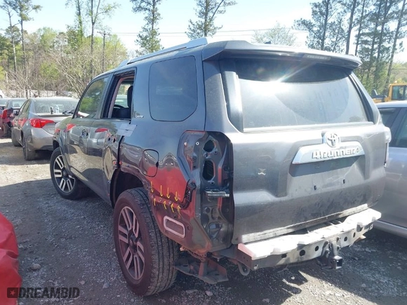 2017 Toyota 4Runner SR5 with VIN JTEZU5JR2H5154502, listed as a IAAI auction lot 41919153 with 127,269 mi miles. Bid and sale history available at carsss.com. Image 3.