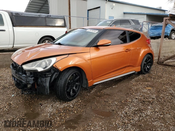2014 Hyundai Veloster Turbo with VIN KMHTC6AE4EU193525, listed as a Copart auction lot 47676345 with 170,415 mi miles and Clean Title. Bid and sale history available at carsss.com. Image 1.