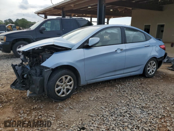 2013 Hyundai Accent GLS with VIN KMHCT4AE6DU503791, listed as a Copart auction lot 55525035 with 177,639 mi miles and Salvage title. Bid and sale history available at DreamBid. Image 1.
