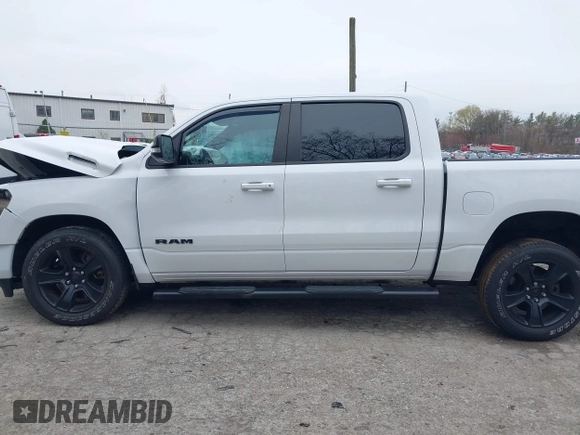 2021 Ram 1500 Big Horn with VIN 1C6SRFFT1MN721561, listed as a IAAI auction lot 42017023 with 62,023 mi miles and . Bid and sale history available at DreamBid. Image 14.