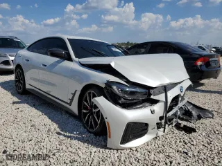 2023 BMW i4 M50 with VIN WBY33AW07PFP55475, listed as a Copart auction lot 66895773 with 0 mi miles. Bid and sale history available at carsss.com. Image 4.