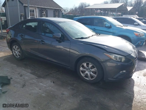 2014 Mazda Mazda3 i Sport with VIN JM1BM1U72E1168251, listed as a IAAI auction lot 41128215 with 155,283 mi miles. Bid and sale history available at carsss.com. Image 1.