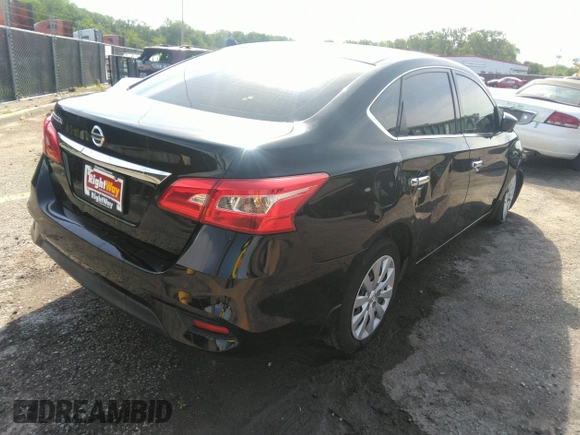 2017 Nissan Sentra S with VIN 3N1AB7AP2HY212907, listed as a IAAI auction lot 33161036 with 82,125 mi miles. Bid and sale history available at carsss.com. Image 4.